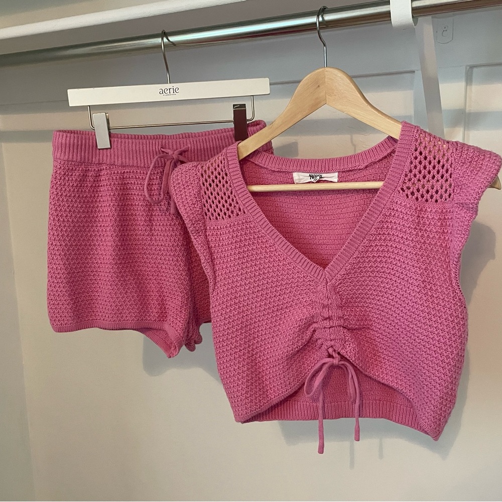 Knit two piece outfit
